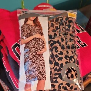 Leopard Print Maternity Dress